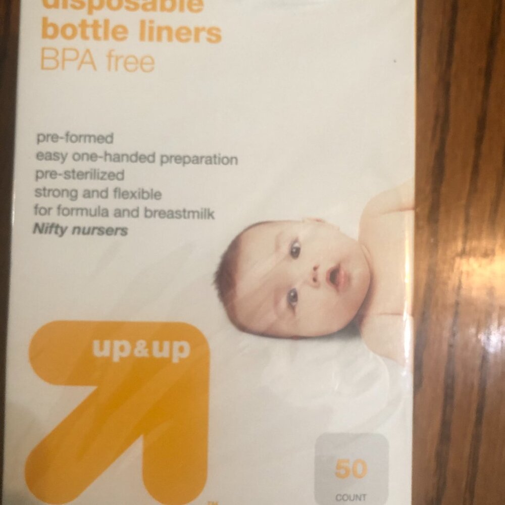 Up&Up Disposable Bottle liners BPA free 50 ct 4 fl oz NIB